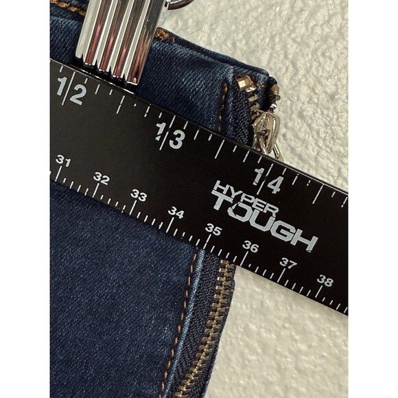 Morgan De Toi Dark Wash Gold Button Jeans Womens Size EU 38 (6) Designer Denim - Picture 12 of 13